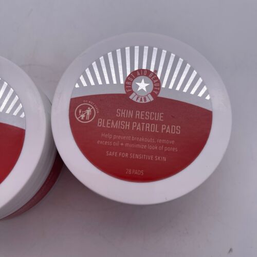 Lot of 2 FIRST AID BEAUTY Skin Rescue Blemish Patrol Pads 28 Pads NEW D6 - Picture 2 of 5