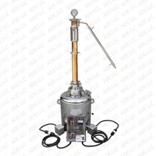 26 Gallon Still with 3" Stainless & Copper Reflux Column & 11,000 Heating System