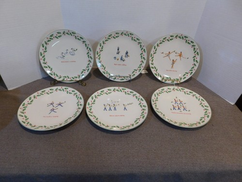 Lenox 12 Days of Christmas Set of 12 Dessert Plates New - Picture 10 of 19