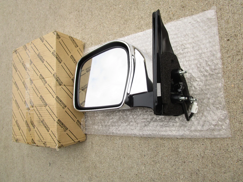 01 - 04 TOYOTA TACOMA ESPEJO RETROVISOR PUERTA DELANTERO IZQUIERDO CROMADO OEM NUEVO Foto 2 de 4
