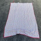 Vintage Hand Applique Sunbonnet Sue Quilt Pink Patchwork Handmade 80x54 Blanket — photo 6