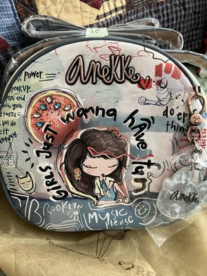 Anekke Fun And Music Round Crossbody Bag Girls Just Wanna Have Fun