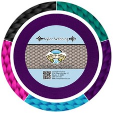 Country Brook Design  1/2 Inch Purple Heavy Duty Nylon Webbing Closeout, 20 Yds