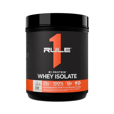 Rule1 R1 Protein Whey Isolate (1lbs) Vanilla Crème (72,67 EUR/kg)