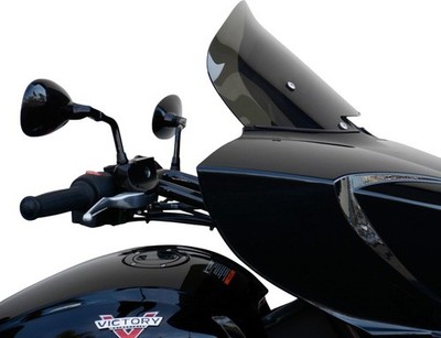 Wind Vest Windscreen 12'' Dark Smoke #64-1240 Victory Cross Country/Magnum
