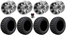 LSI Gunslinger 10" Golf Wheels Machined 20" X-Trail Tires Yamaha