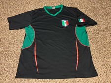 Vintage Y2K Mexico Soccer Jersey Style Shirt Rhinox Black Green XL