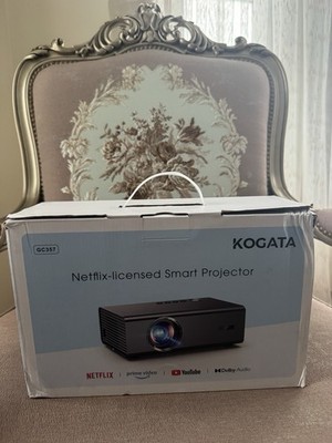 KOGATA GC357 Netflix-Licensed 1080p DLP 1500 ANSI Short Throw Wi-Fi BT