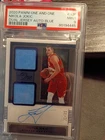 BLUE/01  2020-21 Panini One and One Nikola Jokic Nuggets Dual Jersey Autographs