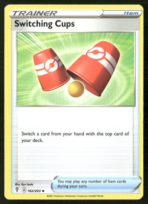Switching Cups 162/203 Uncommon Evolving Skies Pokemon Damaged