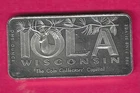 IOLA WISCONSIN- COINS.  .999 SILVER ART BAR