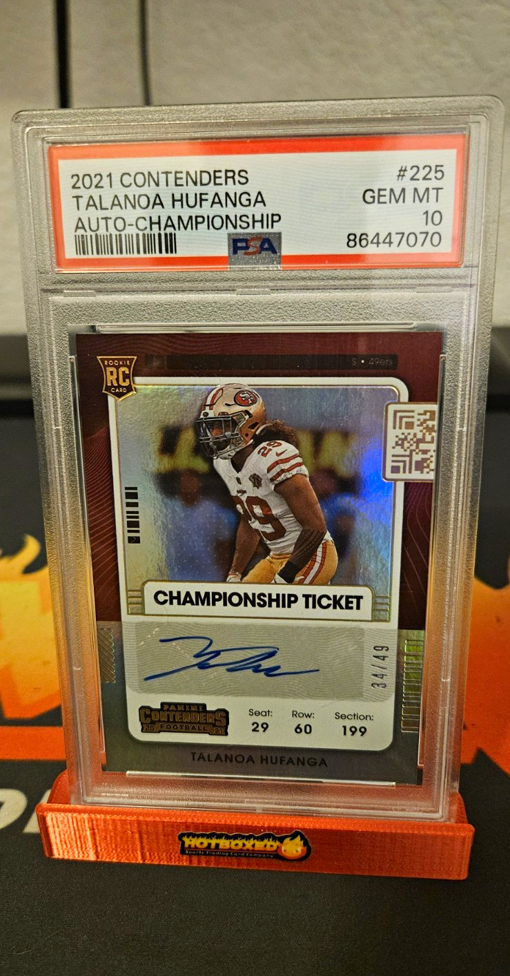Talanoa Hufanga Panini Contenders #225 Autograph Championship