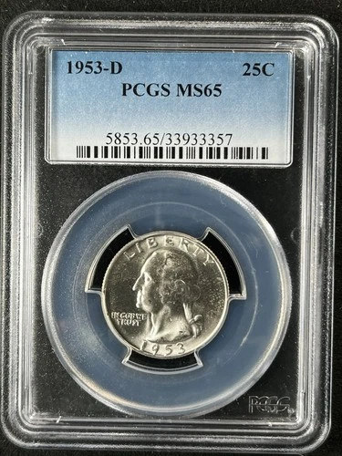 1953-D  25C Washington Quarter Dollar PCGS MS65 33933357