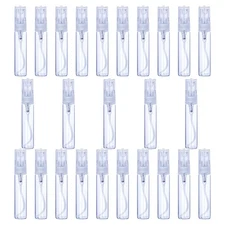25Pcs 5ml Mini Empty Clear Glass Spray Bottle, Refillable Fine Mist Spray Per...