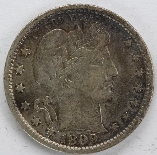 VF/XF  1899  Barber Quarter