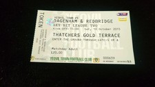 2015 Ticket Skybet League 2 Yeovil Town V Dagenham And Redbridge