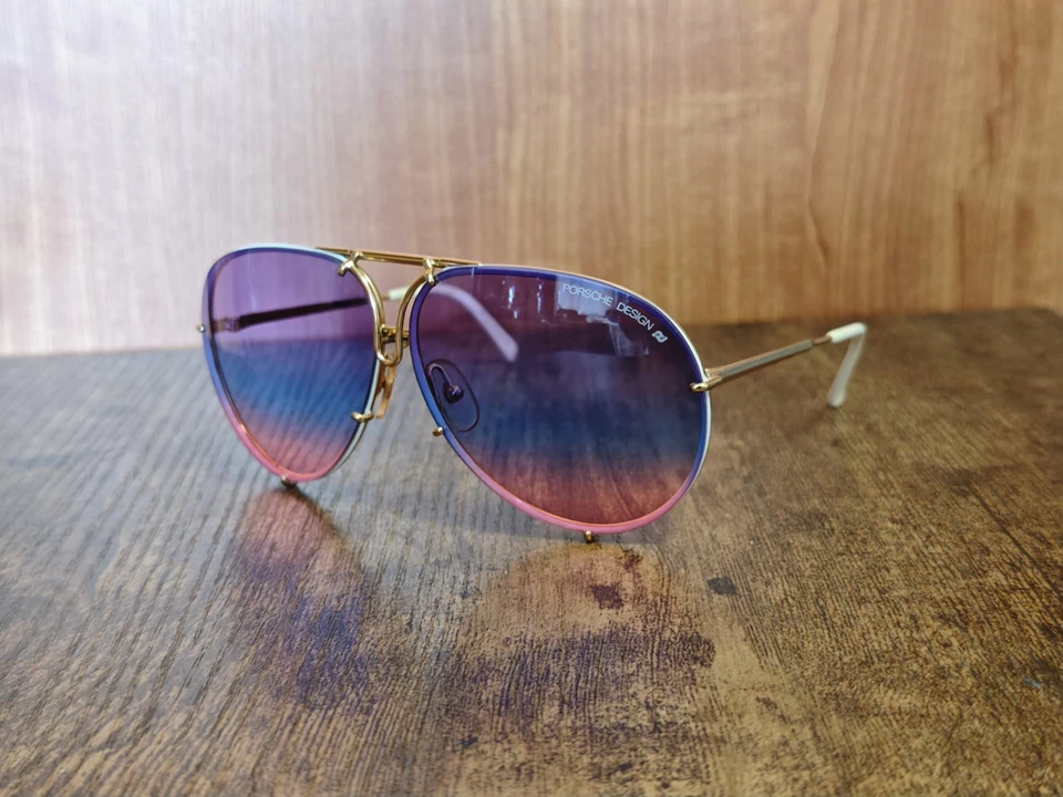 VINTAGE CARRERA PORSCHE DESIGN 5623 METAL PILOT SUNGLASSES MADE IN AUSTRIA - Immagine 3 di 4