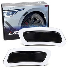 Smoke Front Bumper Side Marker Reflectors For Vw 22 Mk8 Golfgti Replace Amber