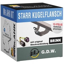 GDW Anhängerkupplung starr für Ford Ranger IV ab 22 + E-Satz 13pol spezifisch