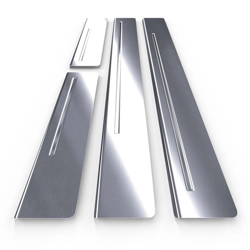 Protezione battitacco auto in acciaio per Porsche Macan SUV (2014-....) satinato - Immagine 3 di 4