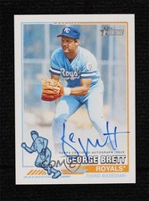 2025 Topps Heritage 1976 Redefined Real One 50/76 George Brett Auto HOF tw0