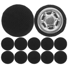 20 Pcs Metal Cap Button Cloth Covered Buttons with Shank Baseball Accessories