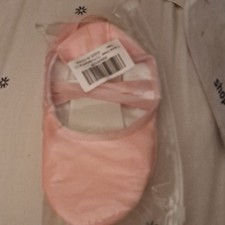Pink Unisex Ballet Shoes Slippers with Elastic Straps, 1 Pair