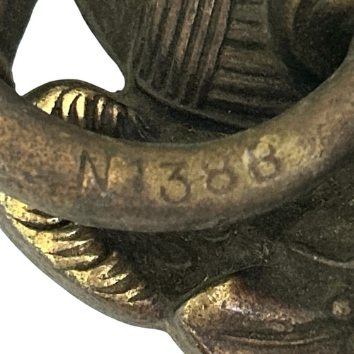Juego de 2 tiradores de cajón vintage de latón águila calva de 3" N1387 - Imagen 5 de 10