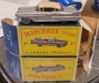 Lesney Matchbox No. 27 Cadillac Sedan - MINT in Original D Type Box RARE GREY
