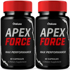 (2 Pack) Apex Force Pills Men Max Strength Apex Force Supplement (60 Capsules)