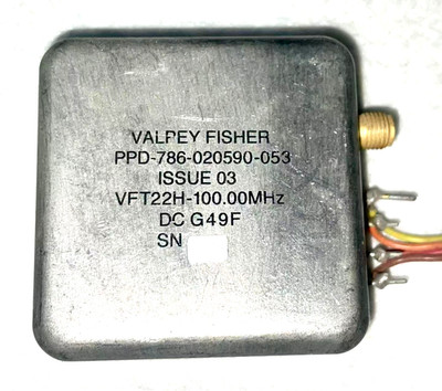 used VFT22H-100MHz VALPEY FISHER High-level output 100MHz OCXO +12V EFC