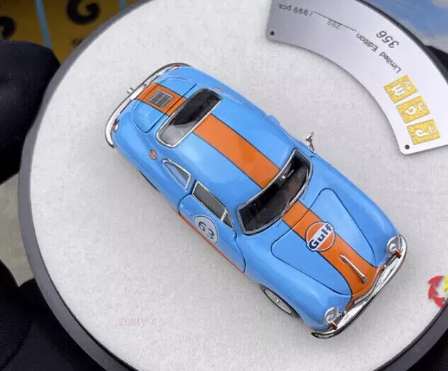 PGM 1/64 Alloy diecast car model Porsche 356 Gulf painting