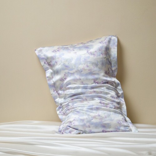 40 Momme 100% Real Mulberry Silk Flowers Pillowcase Queen King Size 20 Inx30 In - Picture 15 of 25