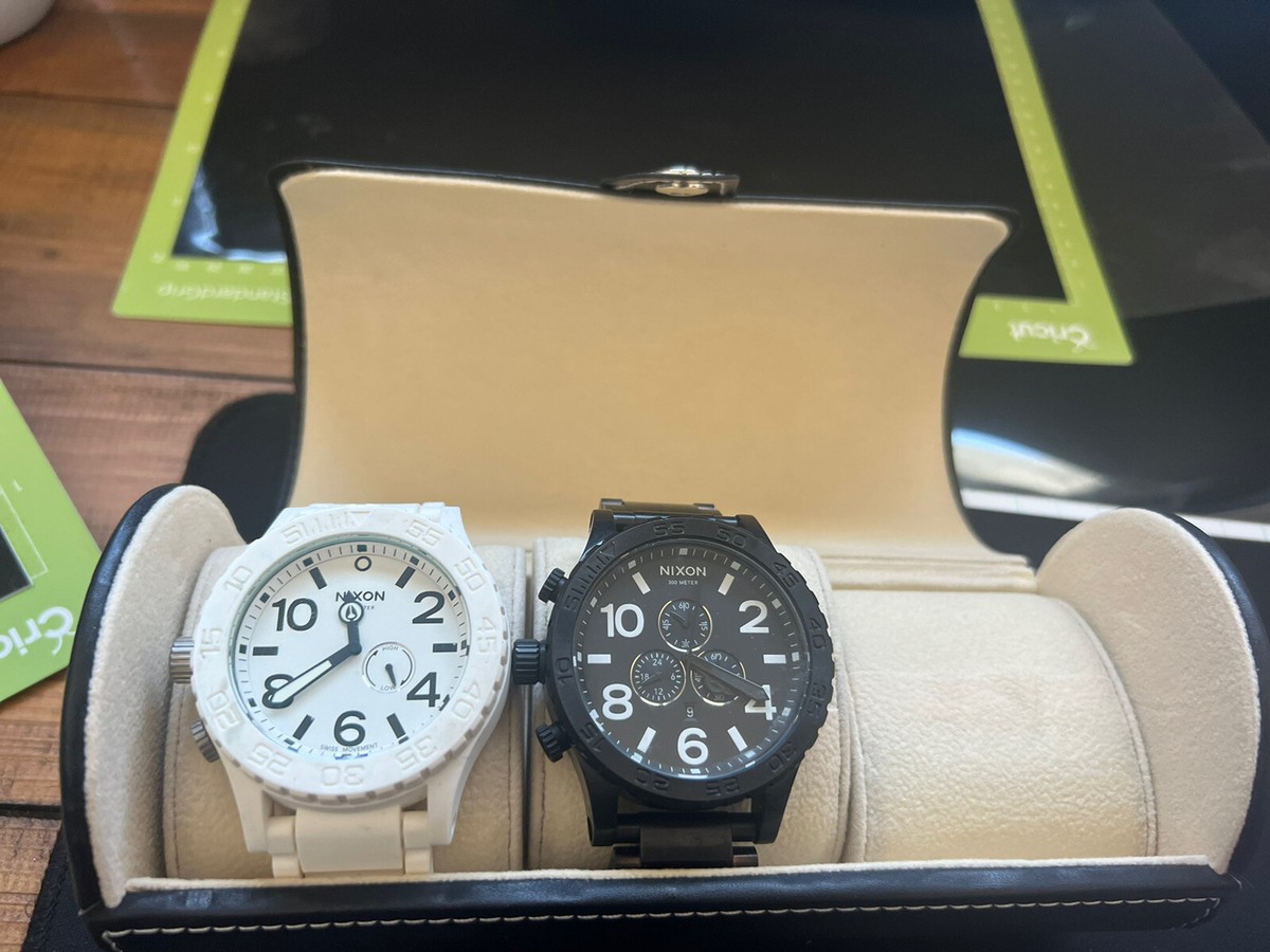 2 Nixon 51-30 Simplify Chronograph White and Black Dial Mens 2 Nixon 51-30 Simplify Chronograph White and Black Dial Mens