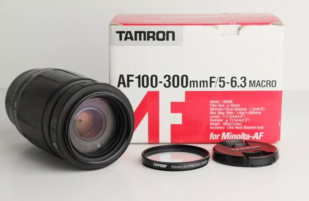 TAMRON AF 100-300mm f/5-6.3 Tele-Macro Lens for Minolta AF - Mint in the Box