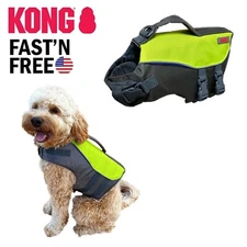 Kong Dog Life Jacket Preserver Flotation Vest Adjustable Heavy Duty Safety Float