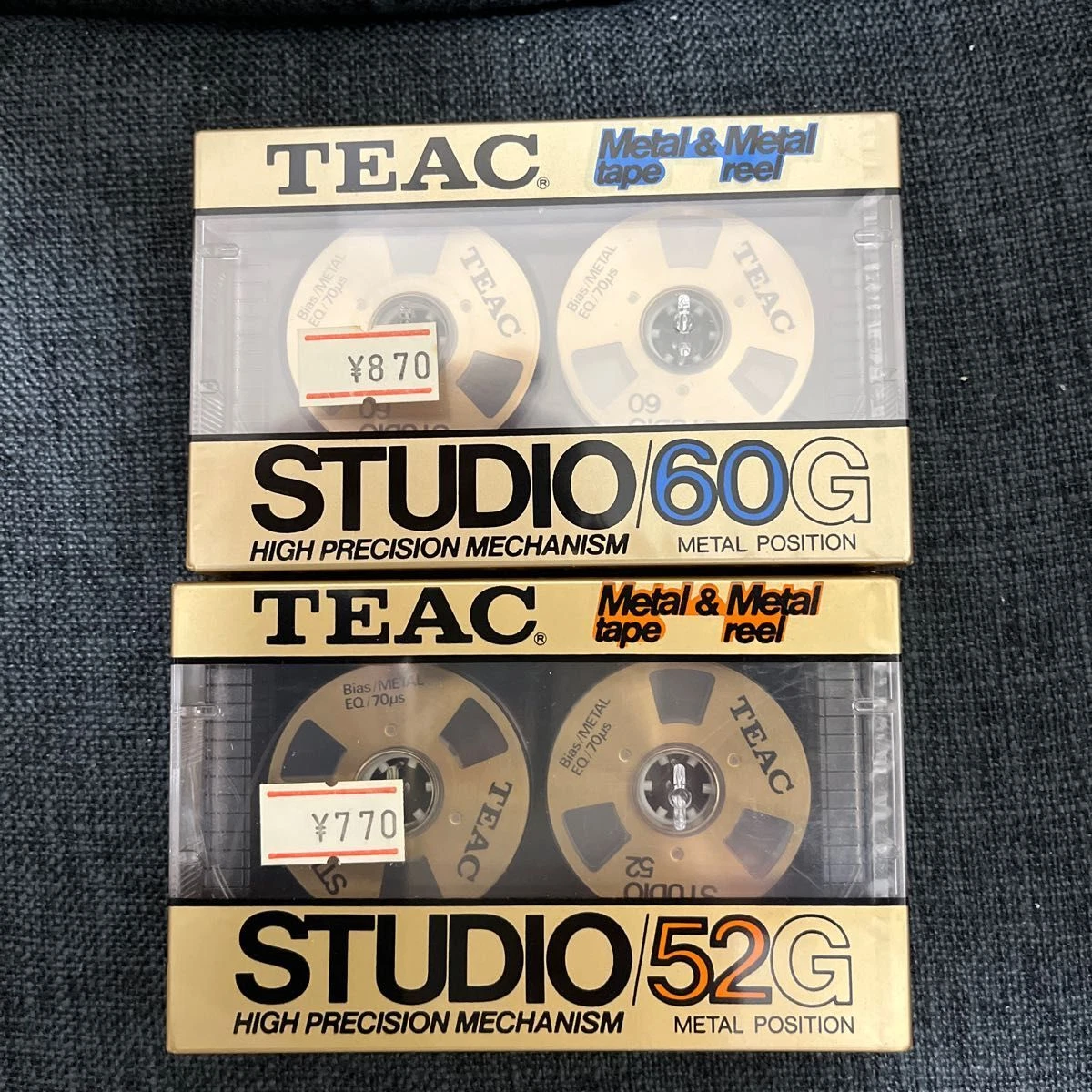 TEAC STUDIO 52G 60G open cassette Metal Set cassette tapes