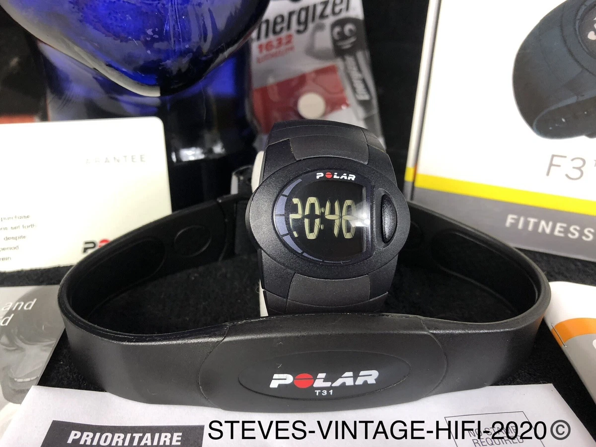 POLAR F3 Heart Rate Monitor fitness watch T31 N MINT BOXED L K FREE P P
