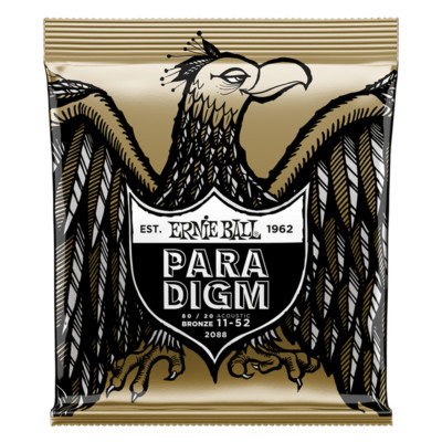 Ernie Ball 2088 Paradigm Light 11-52 80/20 Bronze Akustikgitarrensaiten 1-6
