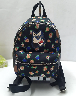 Coach Charlie tea rose floral mini backpack COACH CHARLIE BACKPACK IN TEA ROSE FLORAL PRINT NYLON – Pit  main image 4