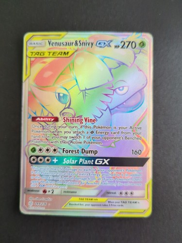 Venusaur (Bisaflor) & Snivy Tag Team Rainbow 249/236 (Gebraucht) in Venusaur (Bisaflor) & Snivy Tag Team Rainbow 249/236 (Gebraucht) in