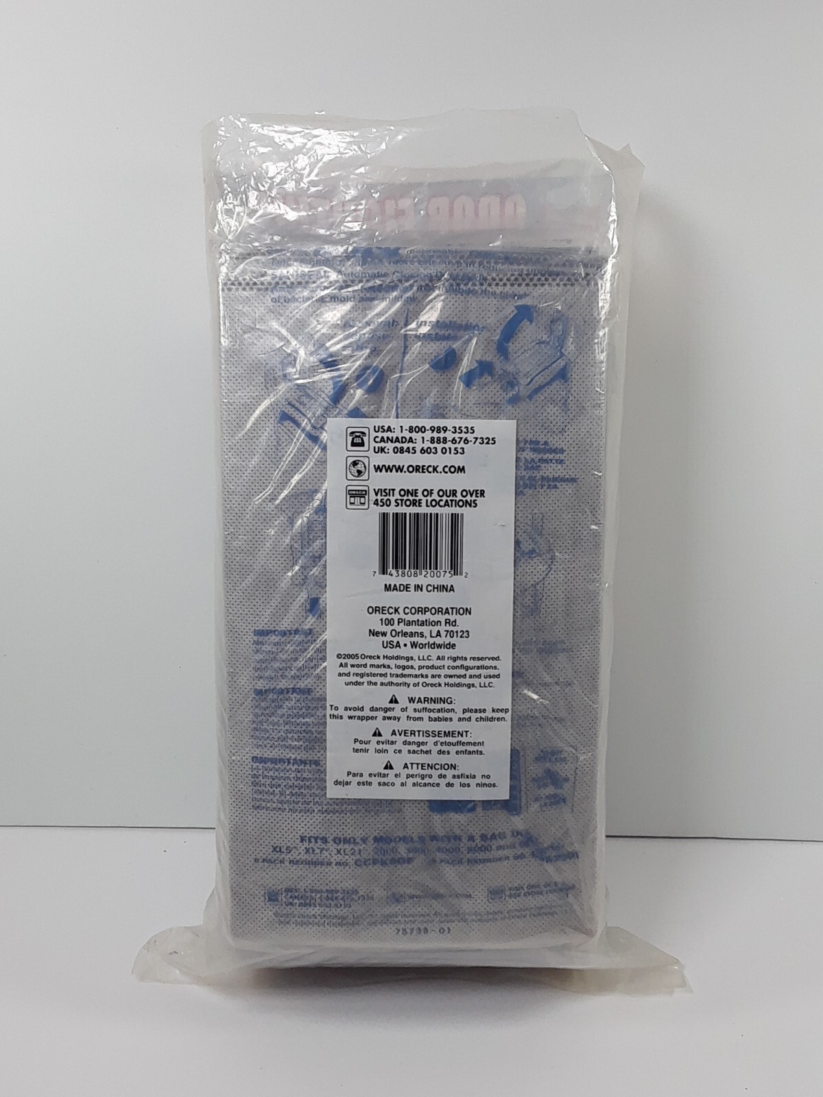 11 Pack ORECK Type CC 4 Layer Celoc Charcoal Filter Vacuum Bags CCPK80F
