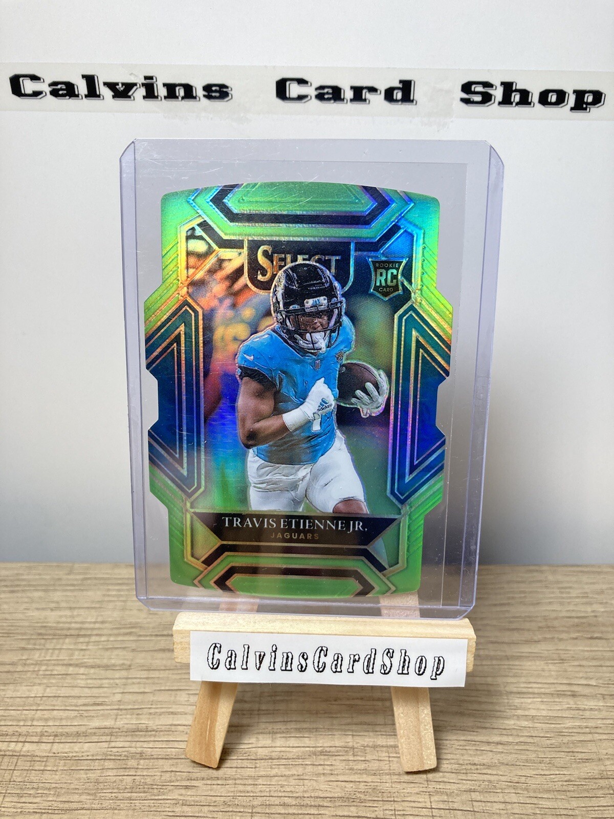 Travis Etienne Jr 2021 Select Lime Green Die Cut Club Level Prizm 91/349 JagsRC