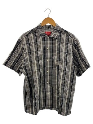 Supreme Short Sleeve Shirt M Cotton Gray 23SS Metallic Plaid S 