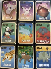 Bear Fruit Snack Animal Cards - Various animals - Complete Your Set!