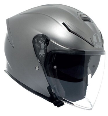 22.06 AGV K5 JET EVO MONO MATT MOON GREY FIBER MOTORCYCLE HELMET SIZE XL