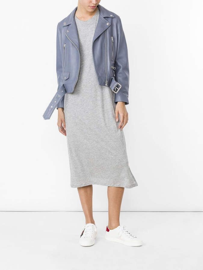 送料関税込■Acne Studios■Dikata アシンメトリー ミディドレス Acne Studio Kaci Tencel melange gray Sleeveless Layered