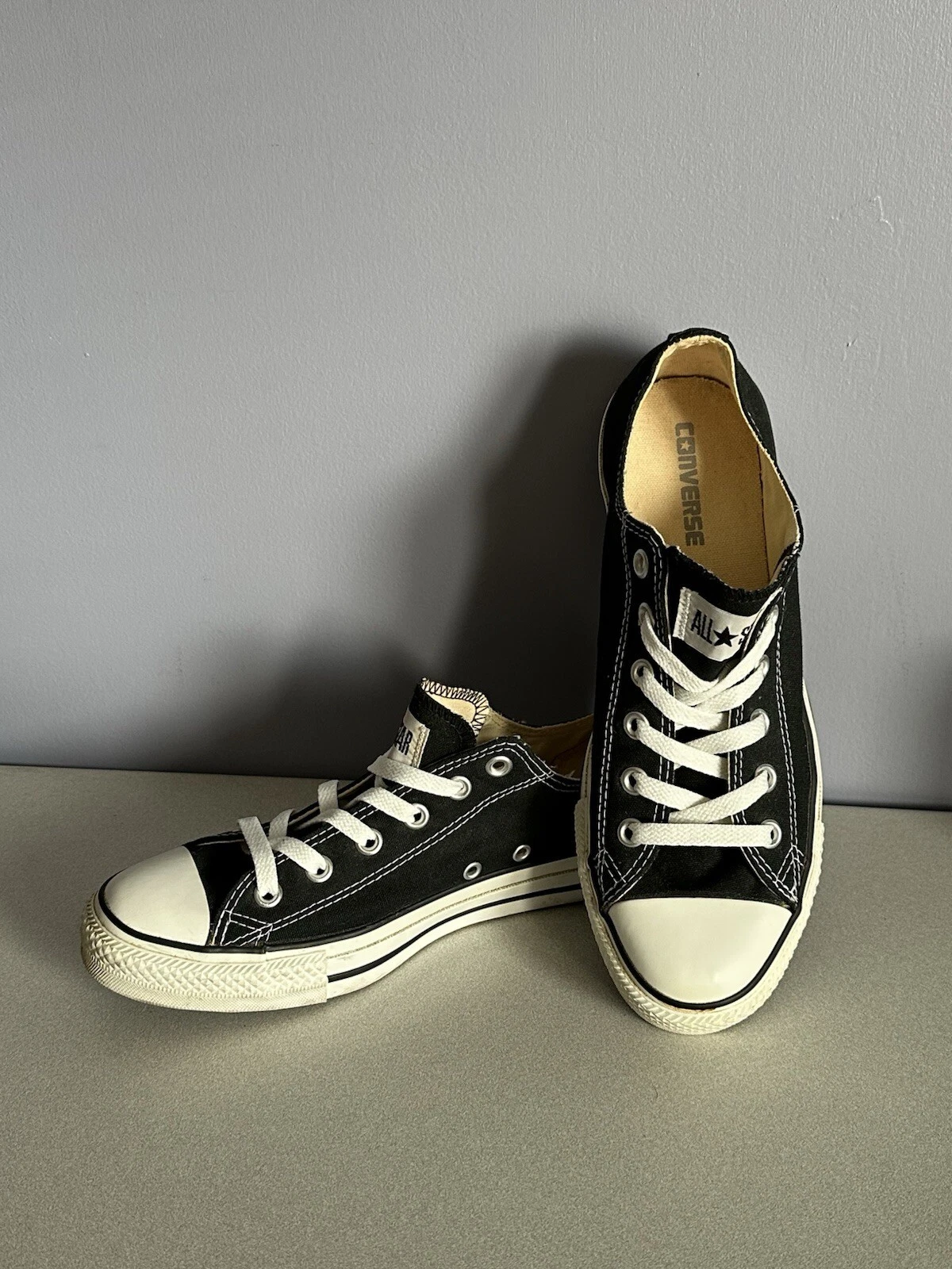 Converse All Star Classic nere e bianche Chuck Taylor donna taglia 10