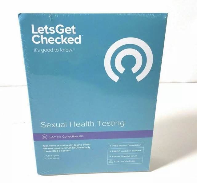 Lets Get Checked Sexual Health Testing Sample Collection Kit. 4c74 for
