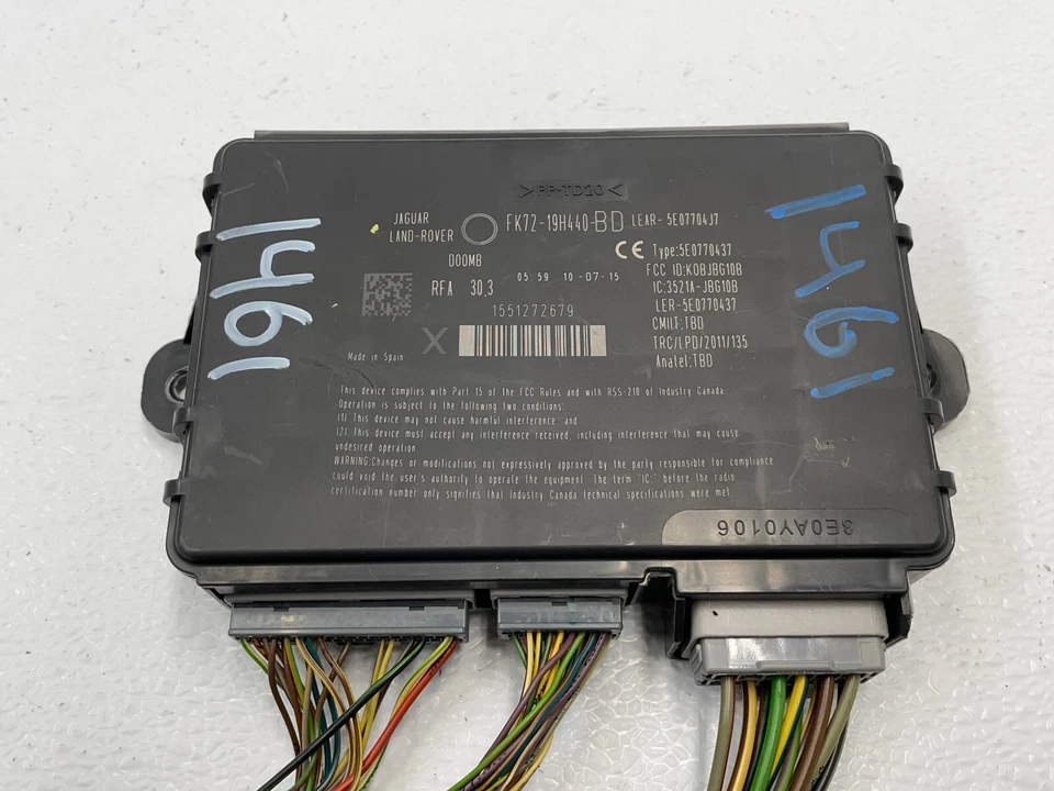 15-17 LAND ROVER DISCOVERY SPORT MÓDULO DE CONTROL ANTIRROBO 1461 OEM Foto 2 de 4
